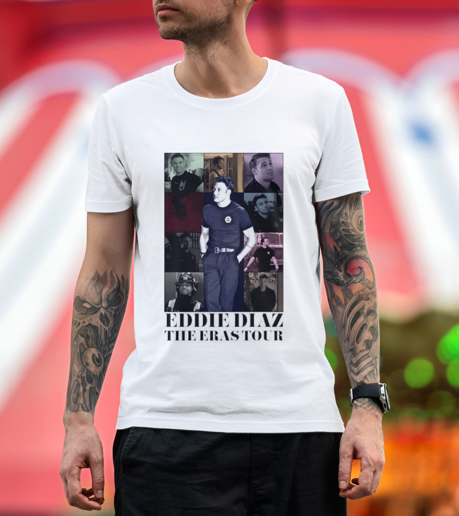 Eddie Diaz 911 TV Series The Eras Tour Collage T-Shirt