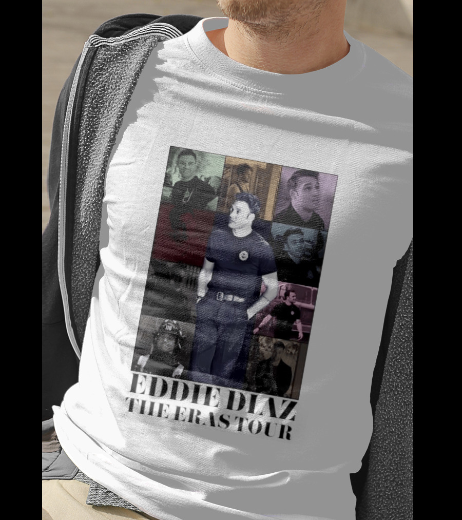 Eddie Diaz 911 TV Series The Eras Tour Collage T-Shirt