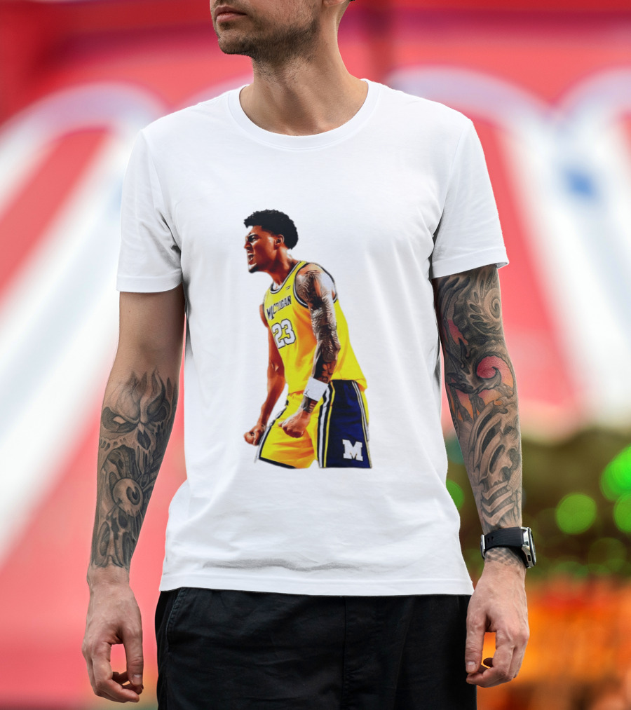 Yaxel Lendeborg Flex Motion Elite Energy Michigan Basketball 23 Jersey T-Shirt