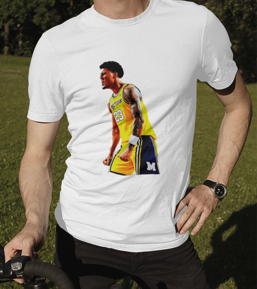 Yaxel Lendeborg Flex Motion Elite Energy Michigan Basketball 23 Jersey T-Shirt