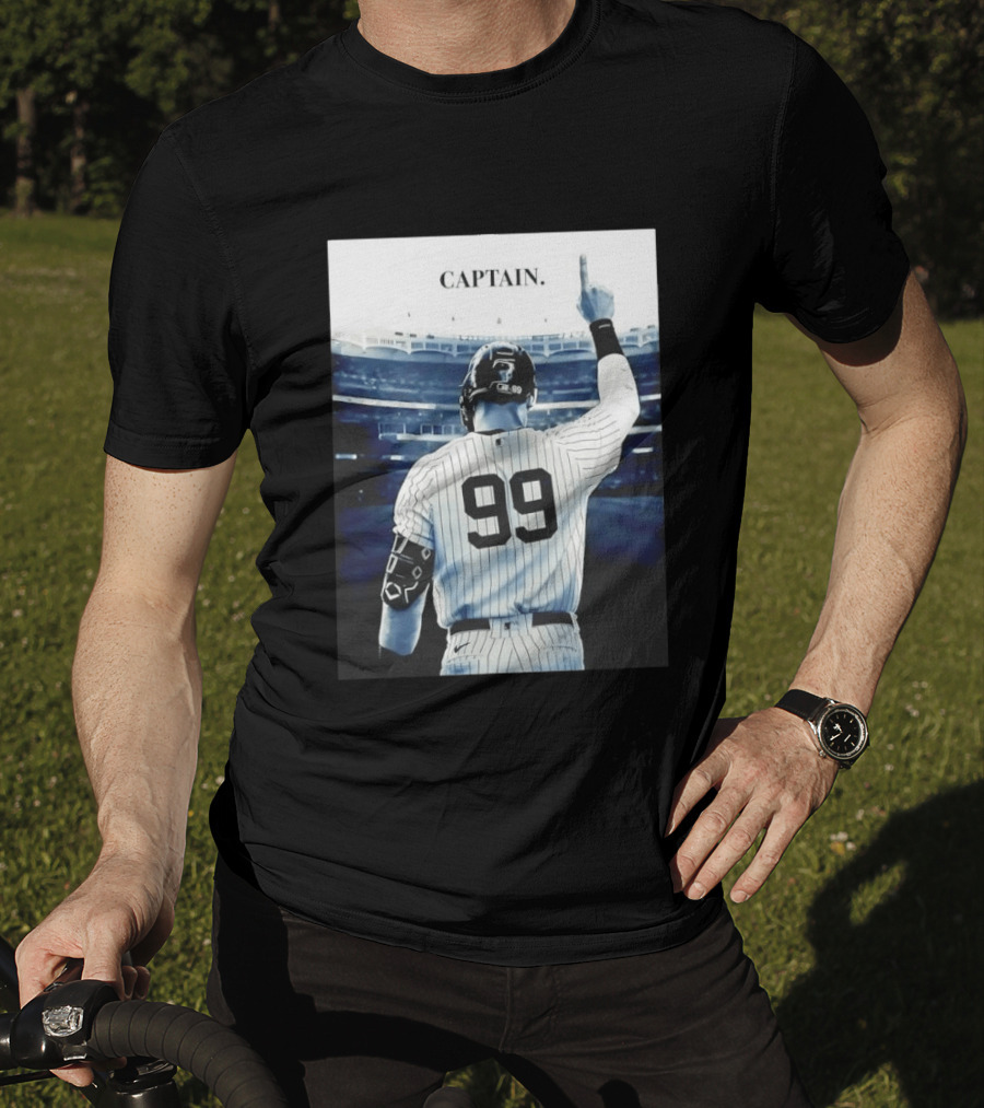 Aaron Judge 99 New York Yankees Captain Pointing Celebration T-Shirt