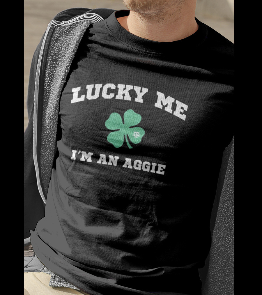 Aggieland Outfitters Lucky Me I'm An Aggie Clover Texas A&M T-Shirt
