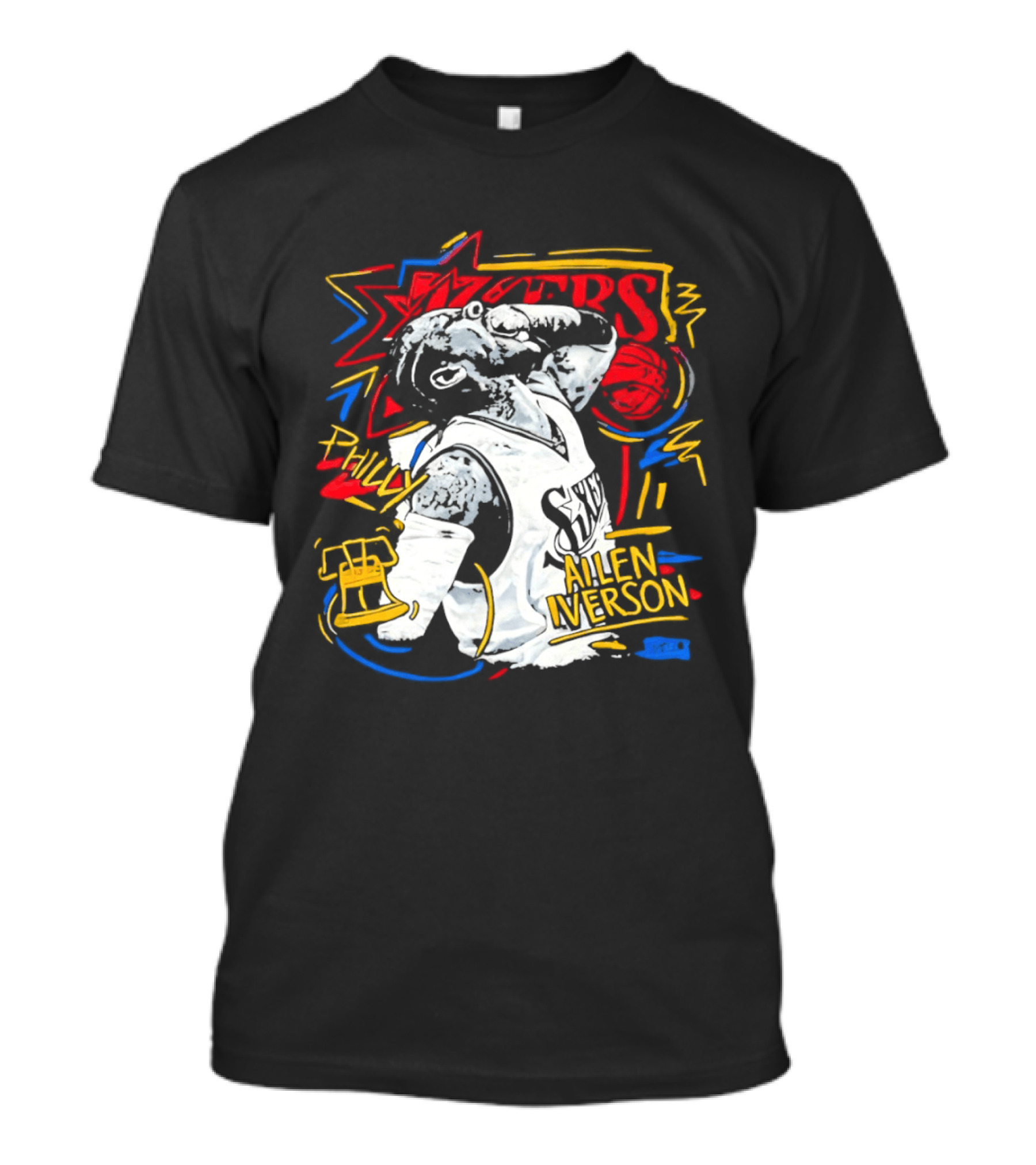 Allen Iverson Sixers Philly Basketball Legend T-Shirt