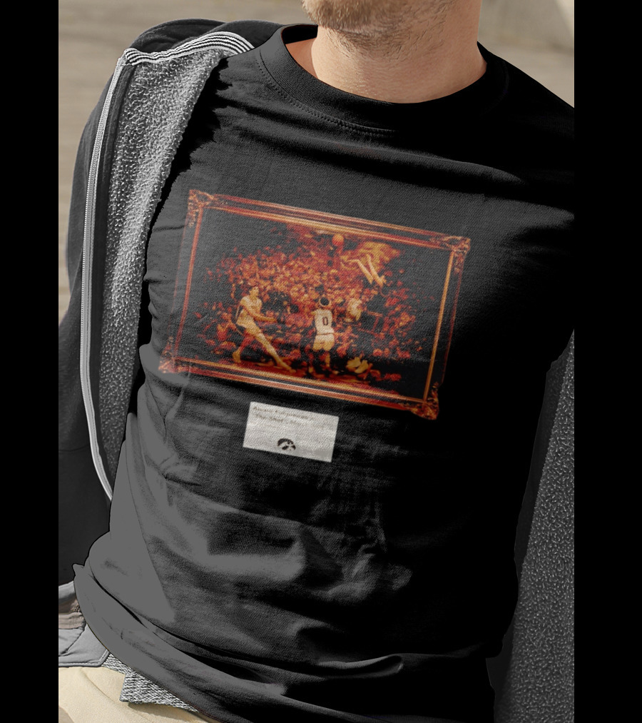 Alvaro Folgueiras No. 77 The Shot March 2020 Iowa Hawkeyes Basketball T-Shirt