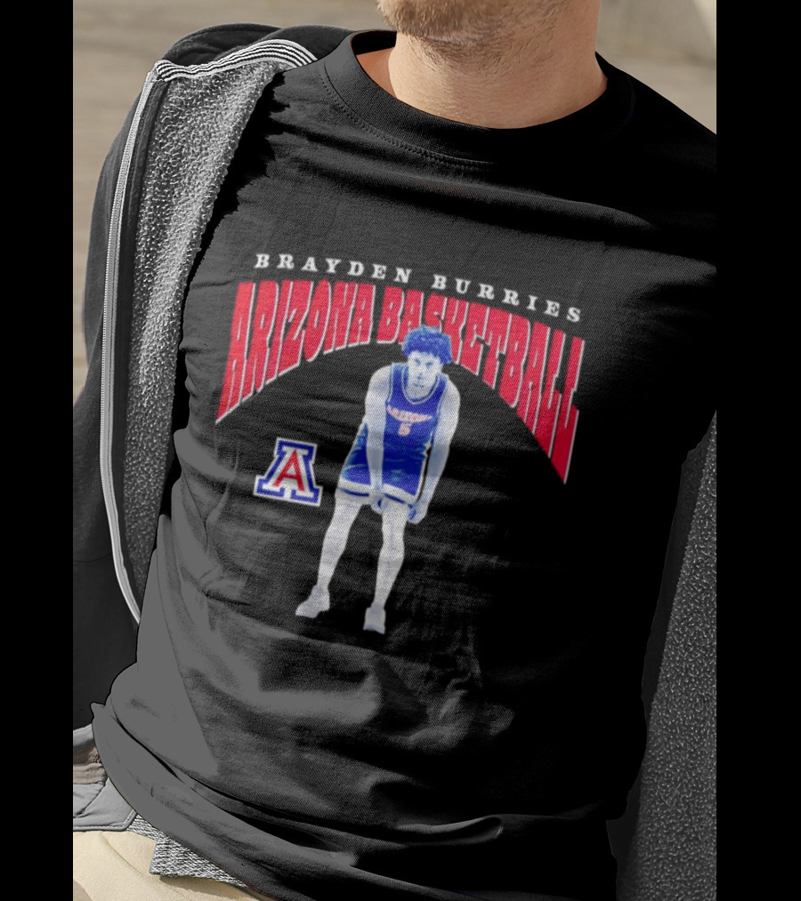 Brayden Burries Arizona Basketball 90s T-Shirt