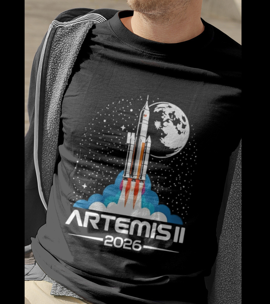 Artemis II 2026 NASA Moon Rocket Mission T-Shirt