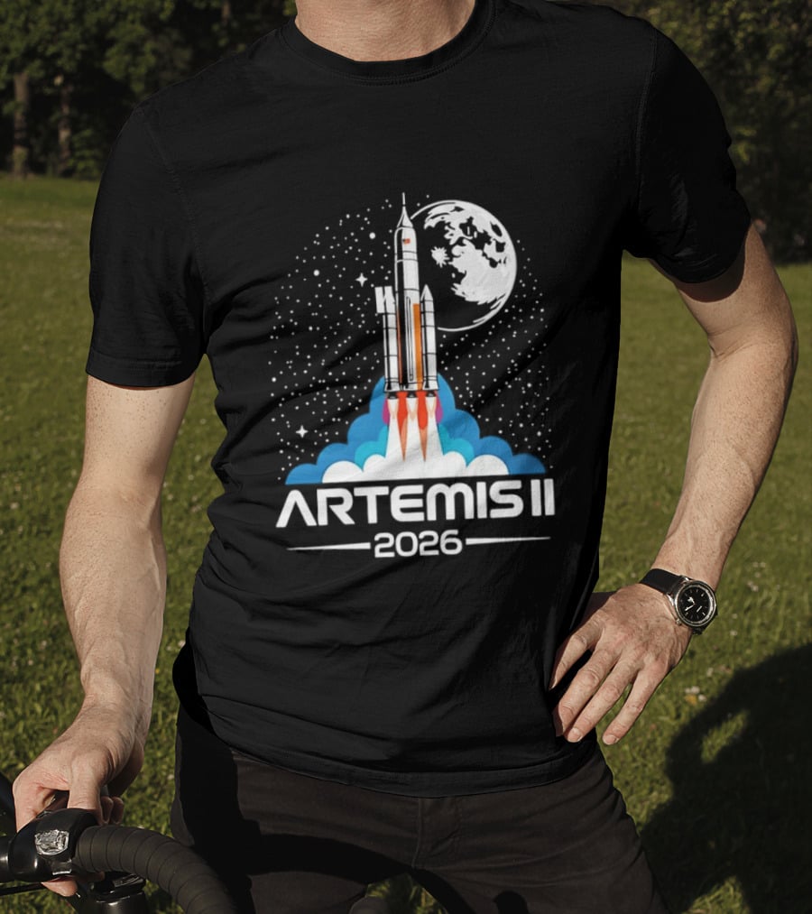 Artemis II 2026 NASA Moon Rocket Mission T-Shirt