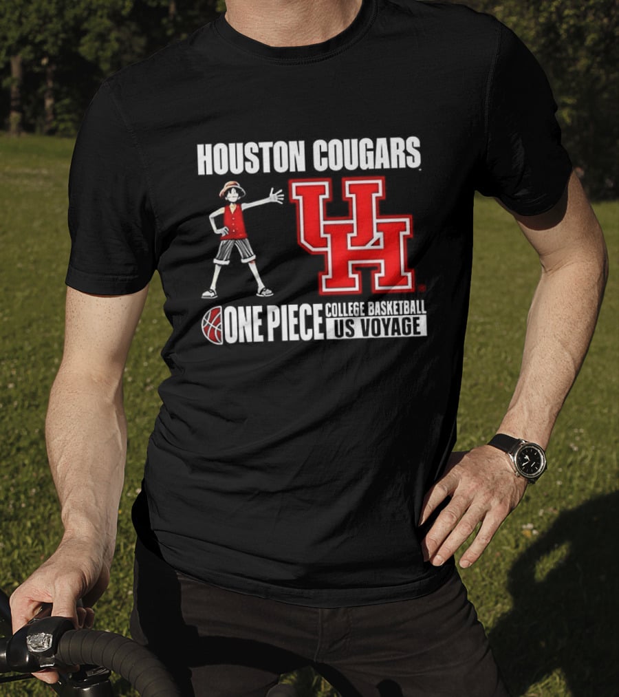 Houston Cougars UH One Piece College Basketball US Voyage T-Shirt
