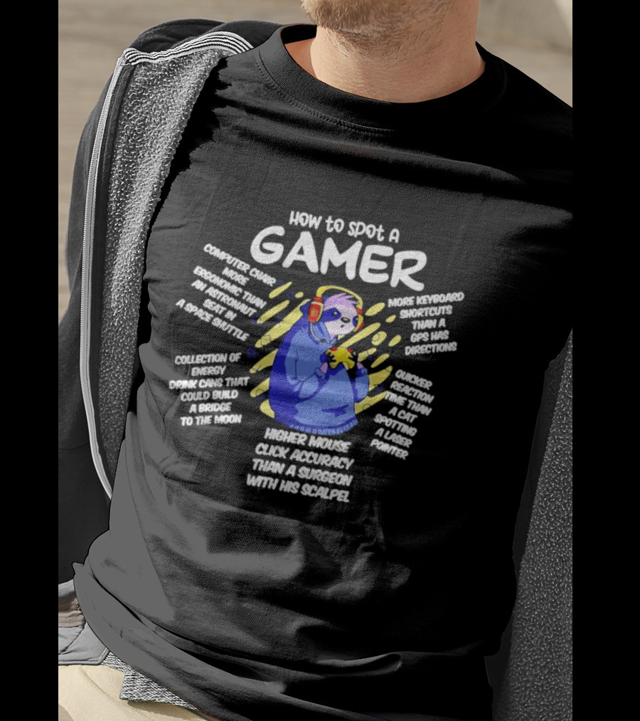 How To Spot A Gamer Cringe Overload In A Simple Gaming Sarcasm Headset Accuracy Snack Stains Keyboard Warrior T-Shirt