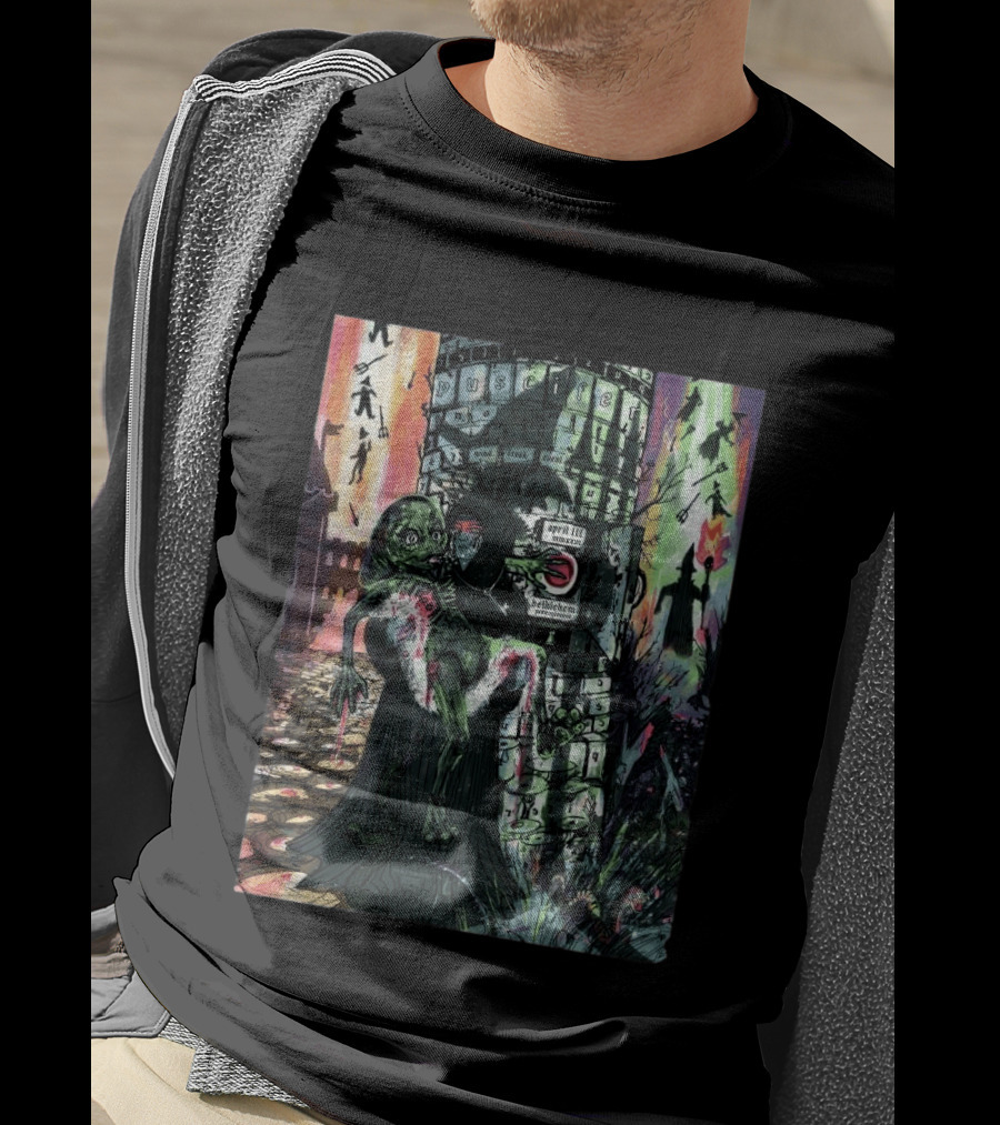 Puscifer Bethlehem April 3 2026 Creepy Creature With Robed Figure T-Shirt
