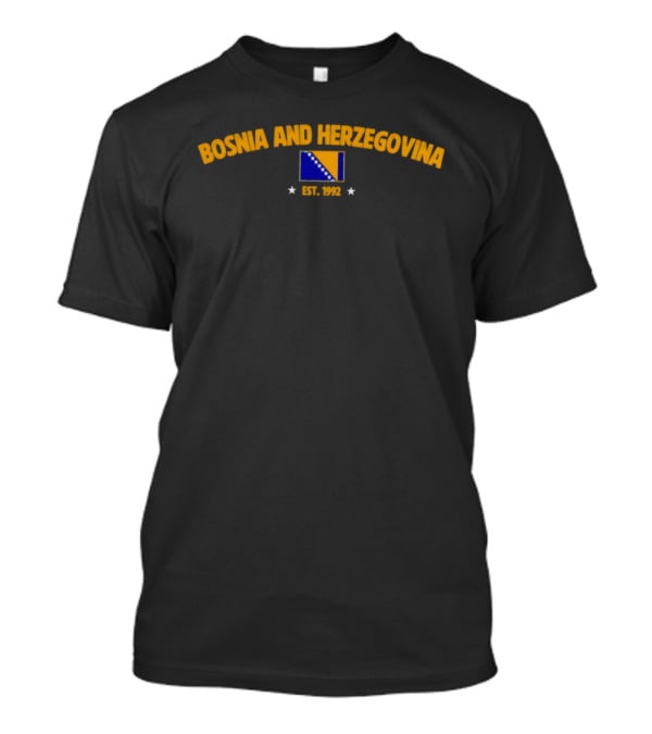Bosnia And Herzegovina Sarajevo Est 1992 Flag Stars T-Shirt