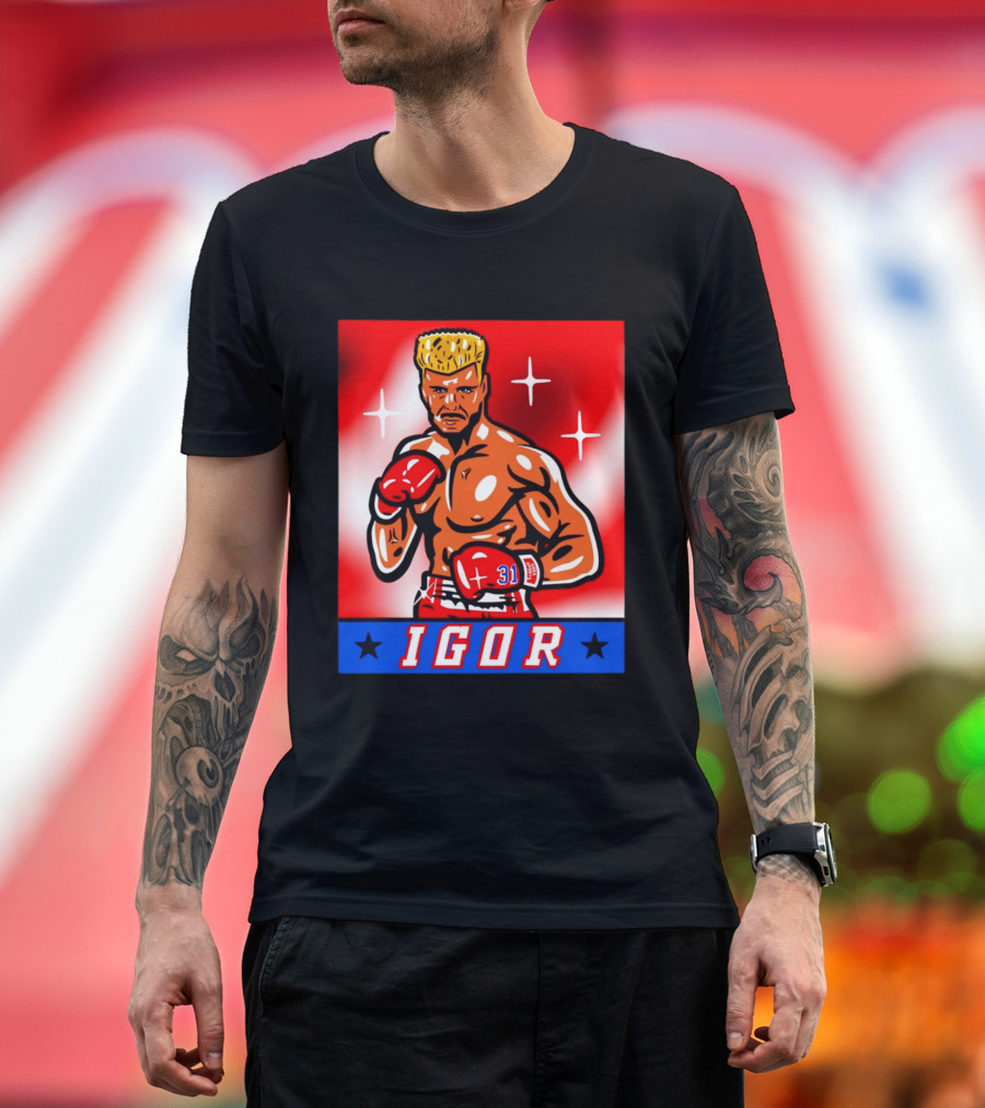 Igor Drago I Must Break You New York Rangers Boxing T-Shirt