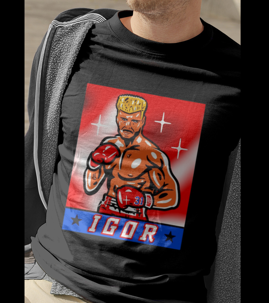 Igor Drago I Must Break You New York Rangers Boxing T-Shirt