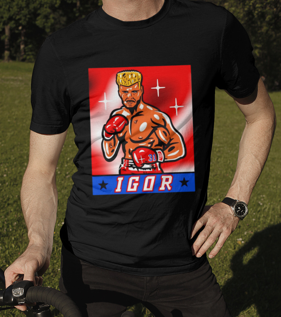 Igor Drago I Must Break You New York Rangers Boxing T-Shirt
