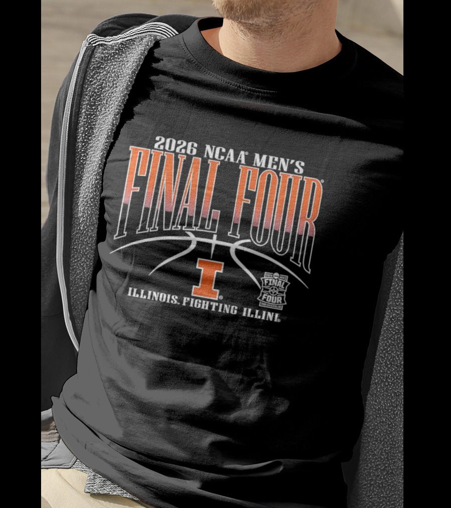 2026 NCAA Men's Final Four Illinois Fighting Illini Basketball T-Shirt
