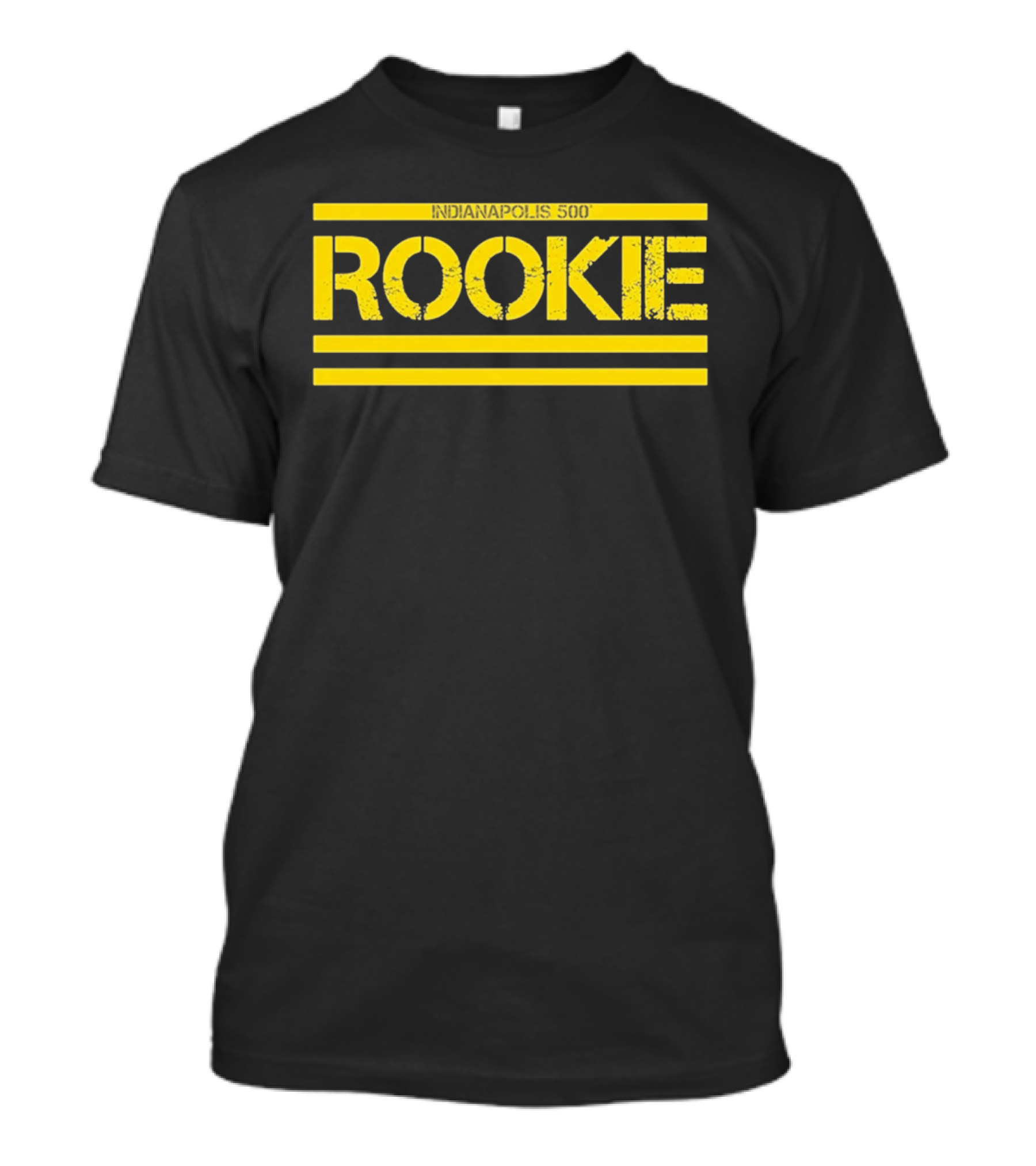 Indianapolis 500 Rookie Racing Fan Apparel Vintage Yellow T-Shirt