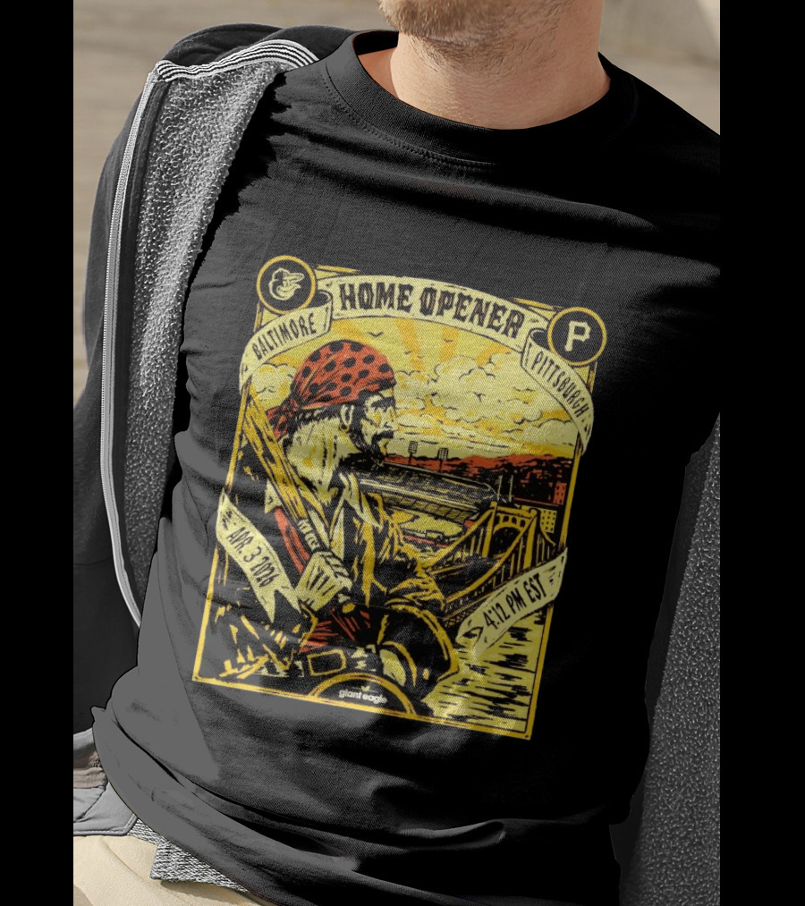 Baltimore Pittsburgh Pirates Home Opener Apr 3 2026 4:12 PM EST T-Shirt