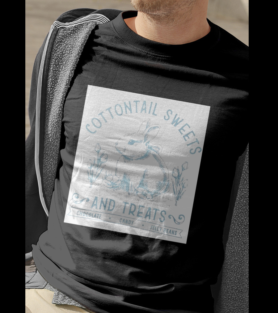 Cottontail Sweets And Treats Chocolate Candy Jelly Beans T-Shirt
