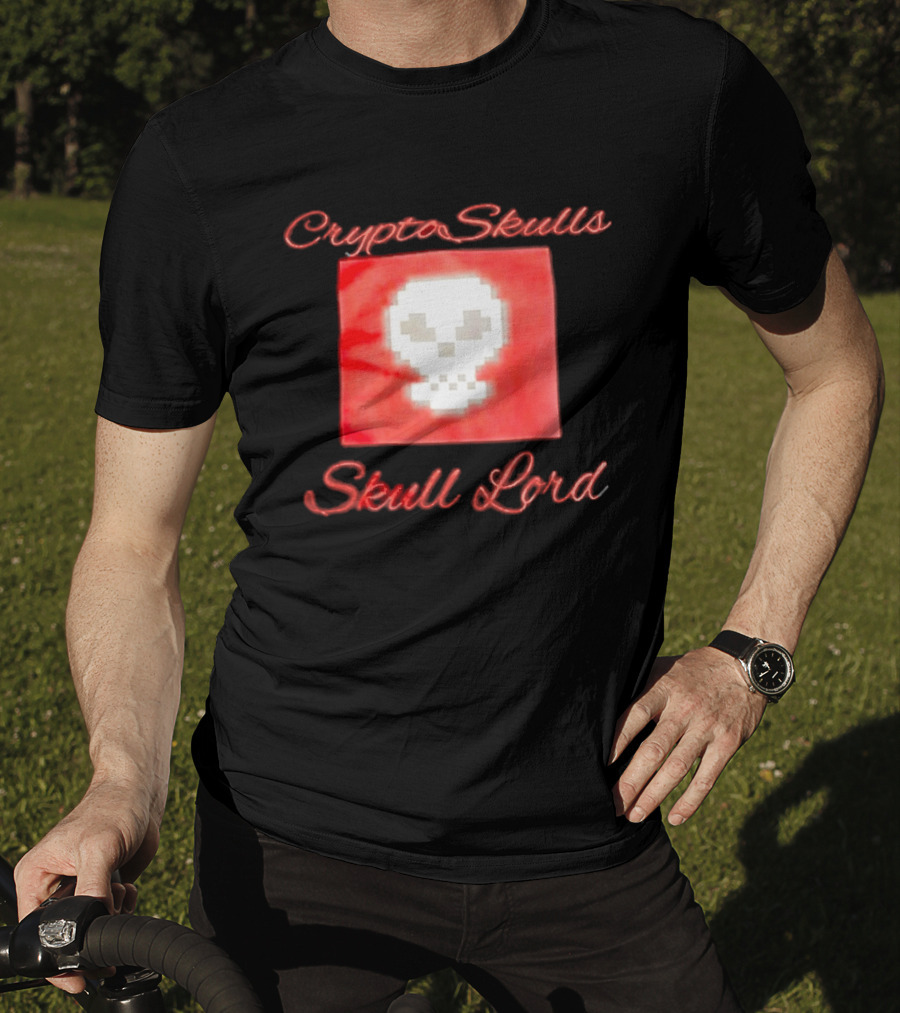 Crypto Skulls Skull Lord Pixel T-Shirt