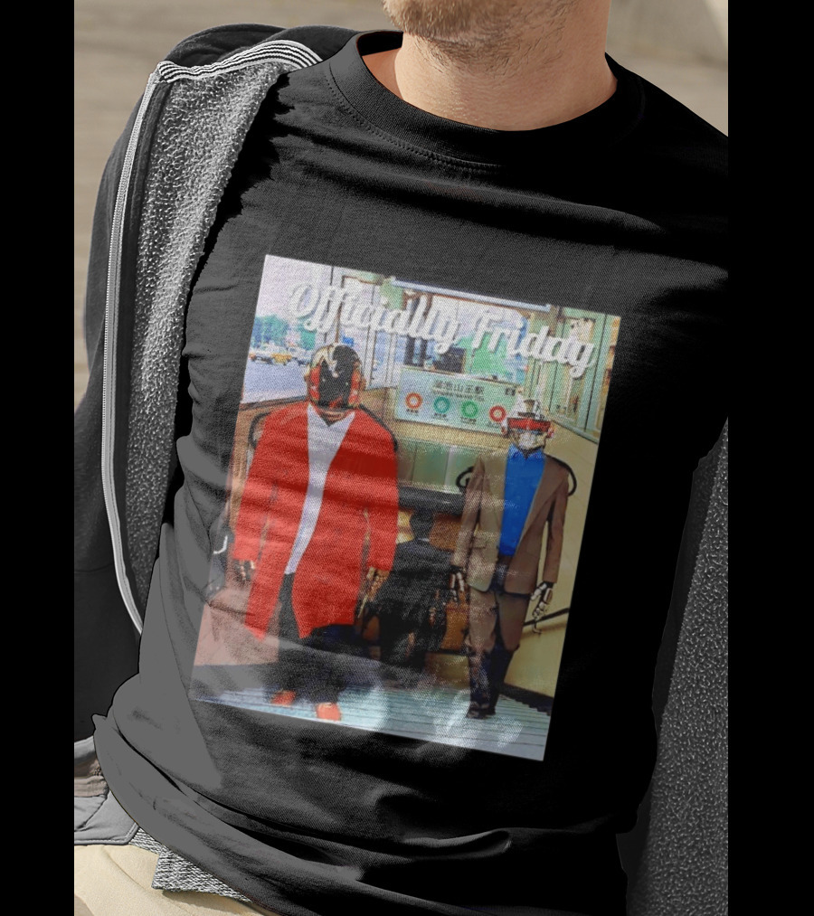 Daft Punk Officially Friday Tokyo Subway Entrance T-Shirt