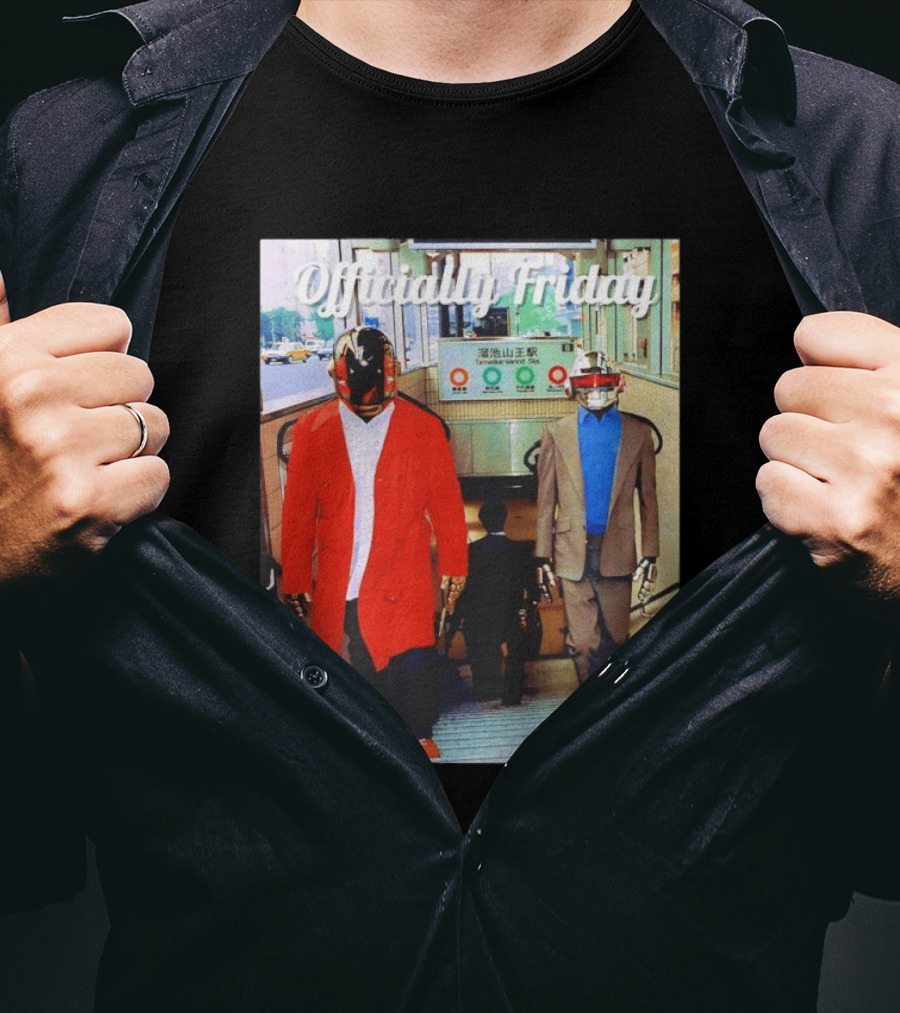 Daft Punk Officially Friday Tokyo Subway Entrance T-Shirt