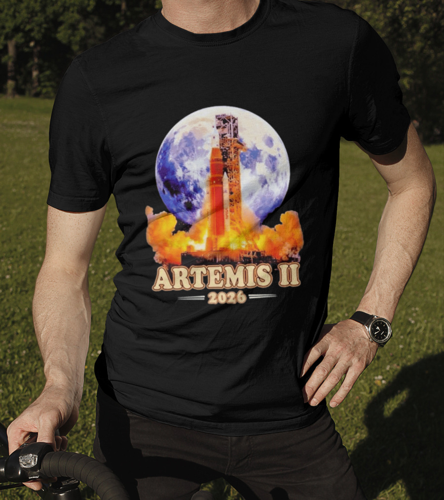 Artemis II Rocket Launch 2026 Moon Exploration T-Shirt