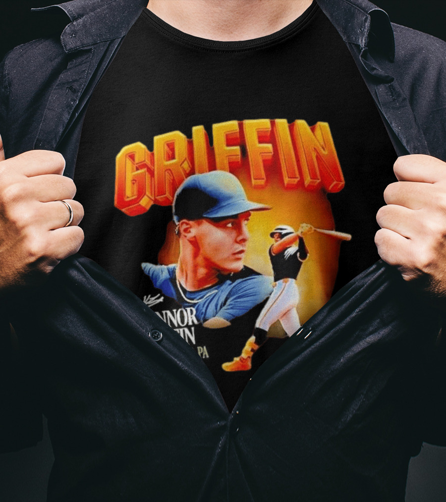 Griffin Pittsburgh Debut Konnor Baseball Shortstop Collage T-Shirt