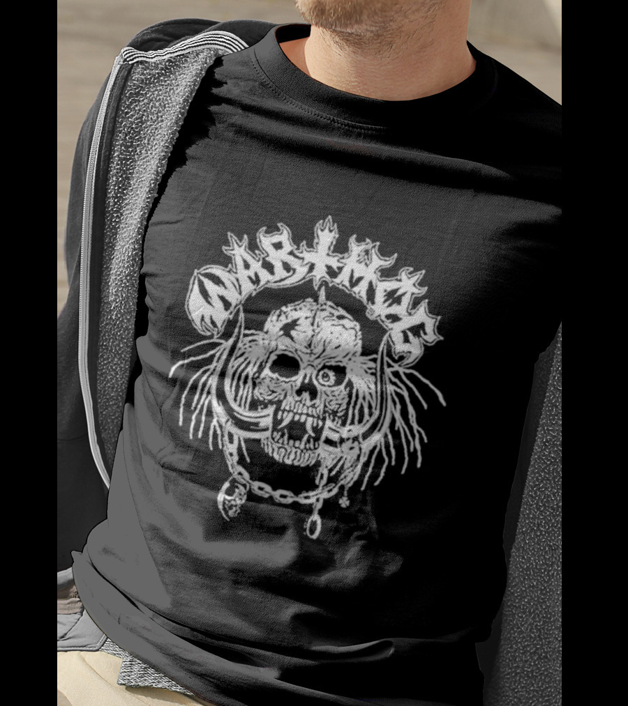 Lawrence W. Arthög Warthog Oskorei Skull Crown T-Shirt