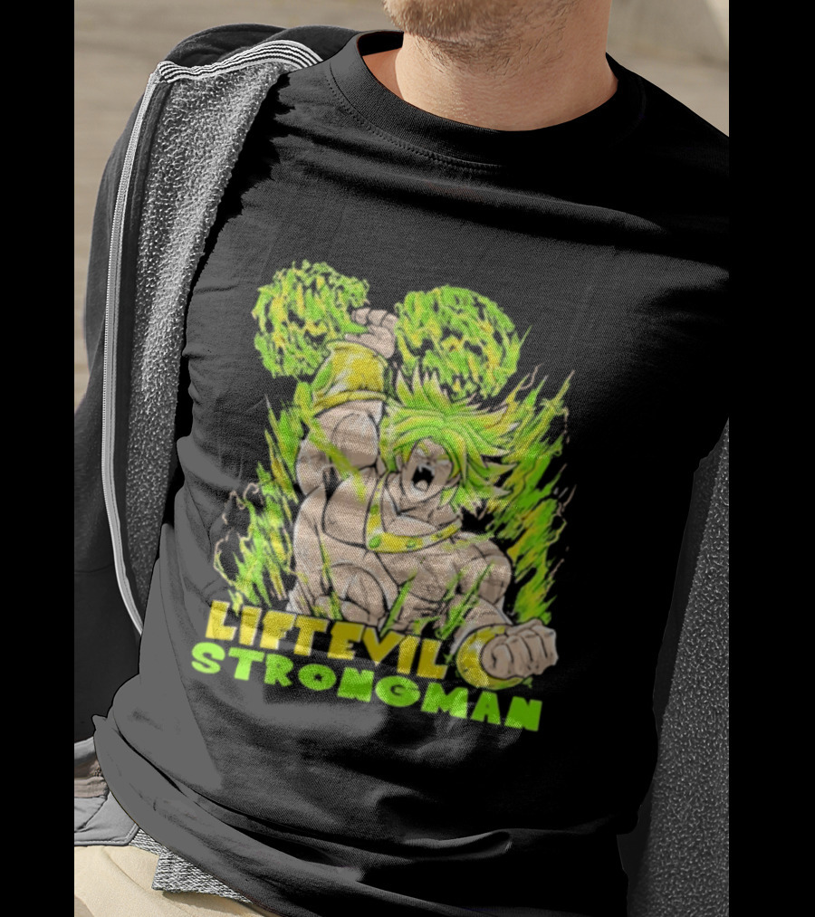 Dragon Ball Z Lift Evil Strongman Broly Power Lifting T-Shirt