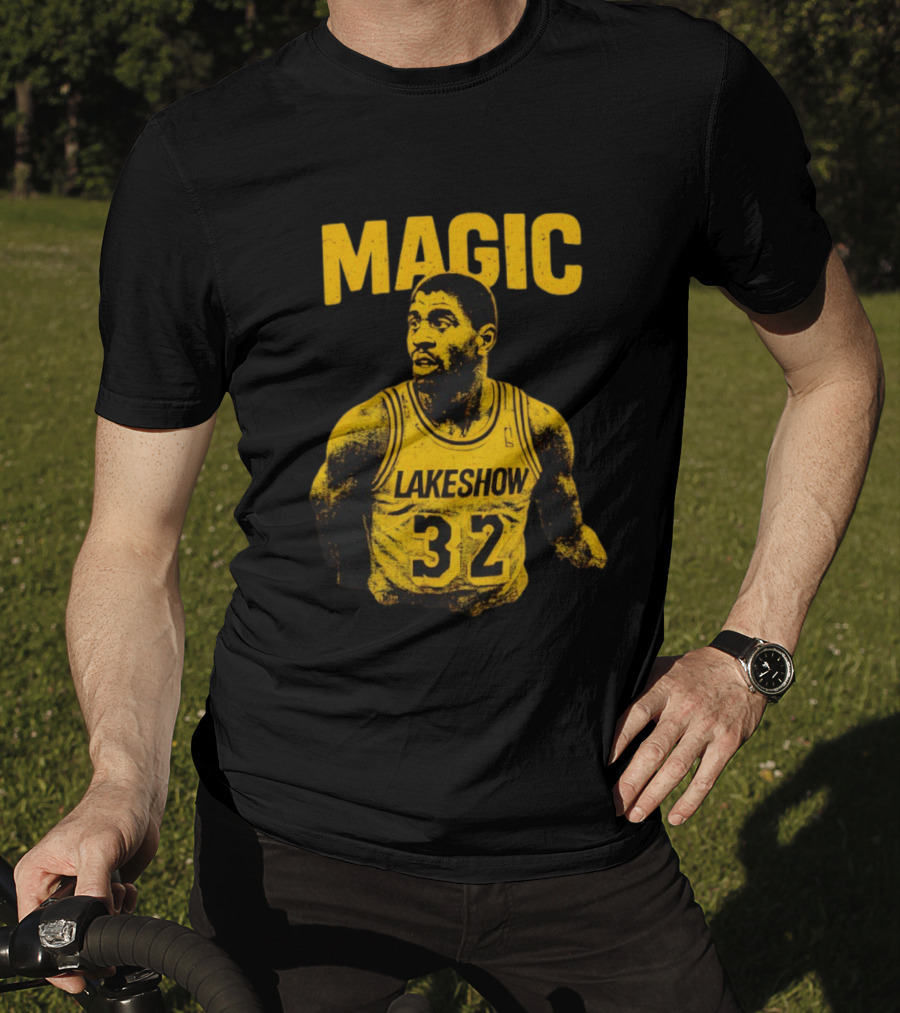 Magic Johnson Lakers Lakeshow 32 Basketball Legend T-Shirt