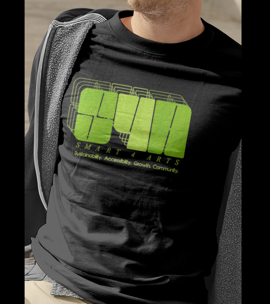 SMART 4 ARTS Sustainability Accessibility Growth Community Leaf T-Shirt
