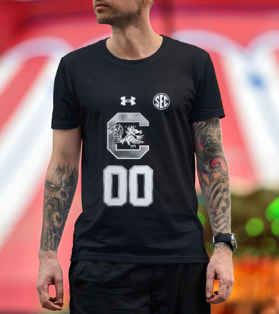 South Carolina Gamecocks Women's Basketball 2026 Uniform Black Custom Under Armour SEC T-Shirt