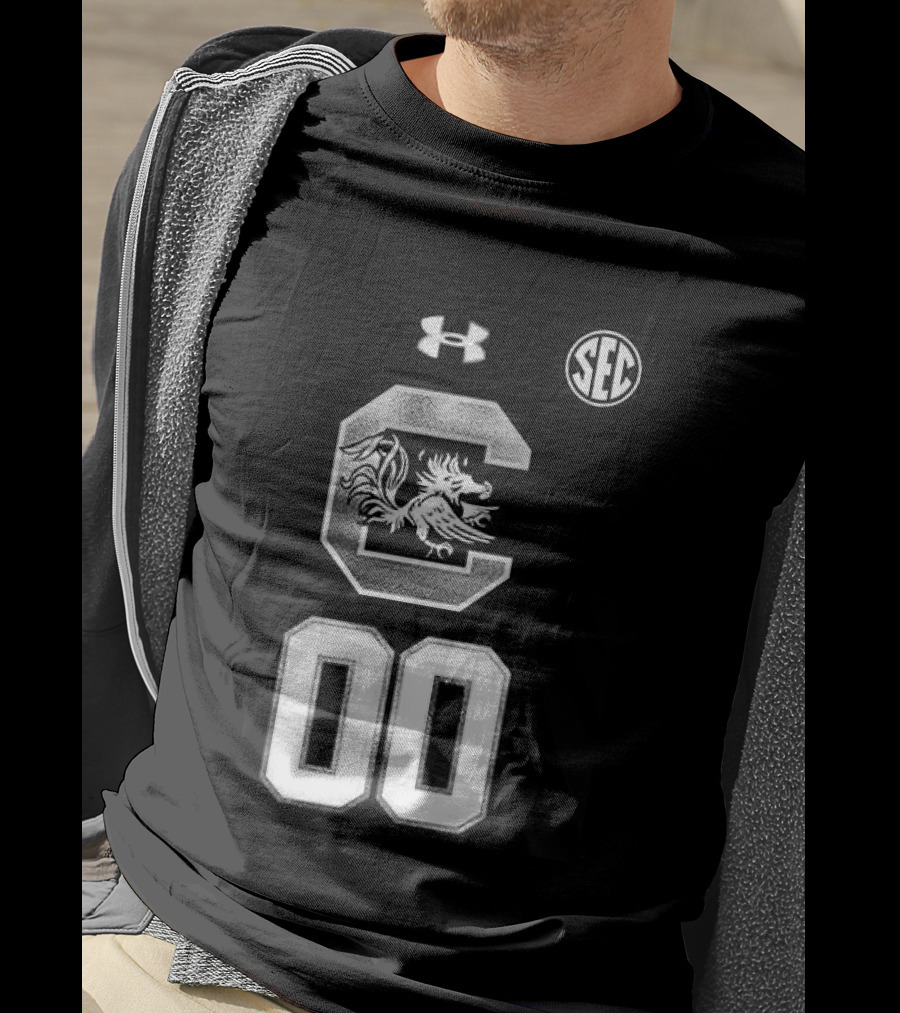 South Carolina Gamecocks Women's Basketball 2026 Uniform Black Custom Under Armour SEC T-Shirt