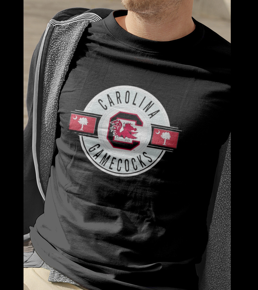 Carolina Gamecocks C Emblem Palmetto Crescent T-Shirt