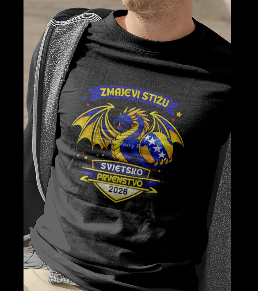 Zmajevi Stižu Svjetsko Prvenstvo 2026 Bosnian Soccer T-Shirt