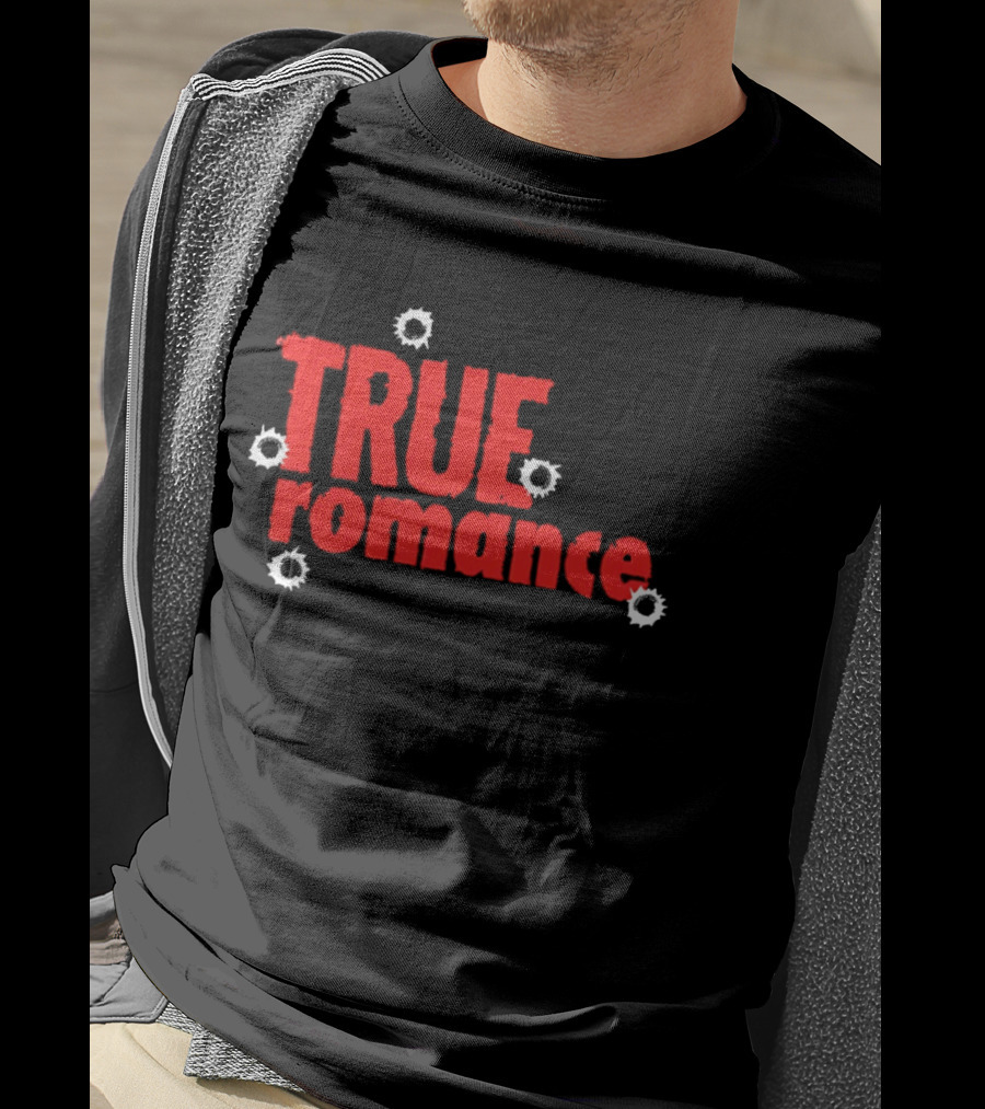 True Romance Bullet Hole Aesthetic T-Shirt