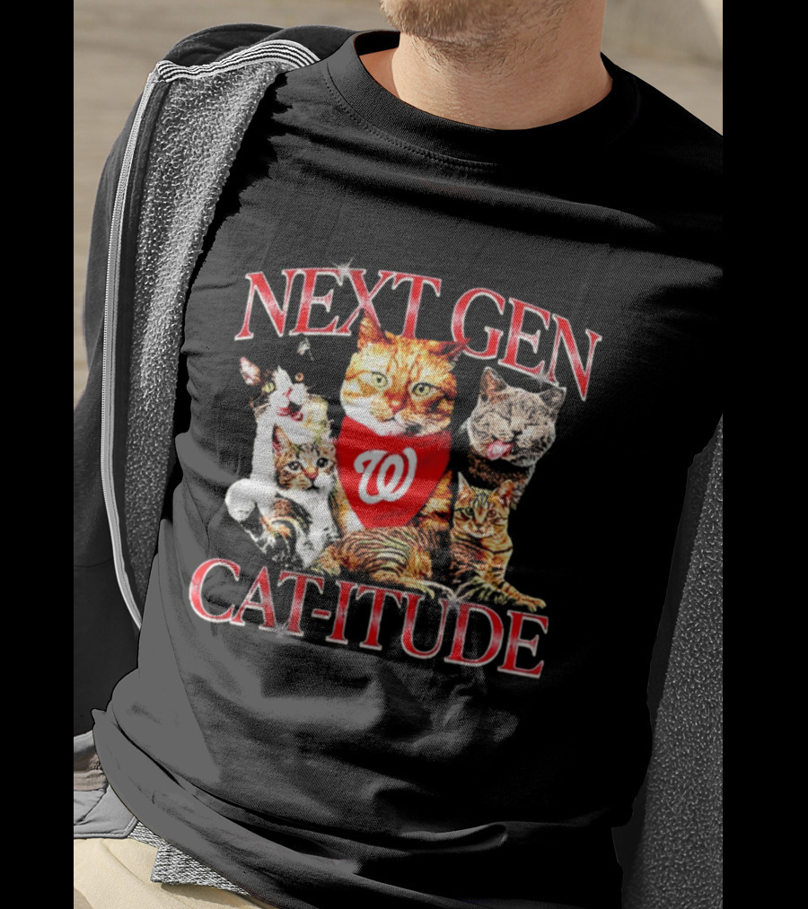 Washington Nationals Next Gen Cat Itude Caturday T-Shirt