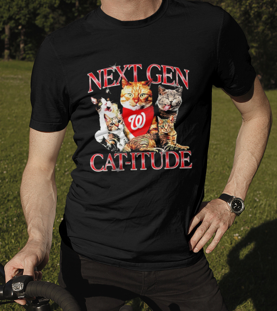 Washington Nationals Next Gen Cat Itude Caturday T-Shirt