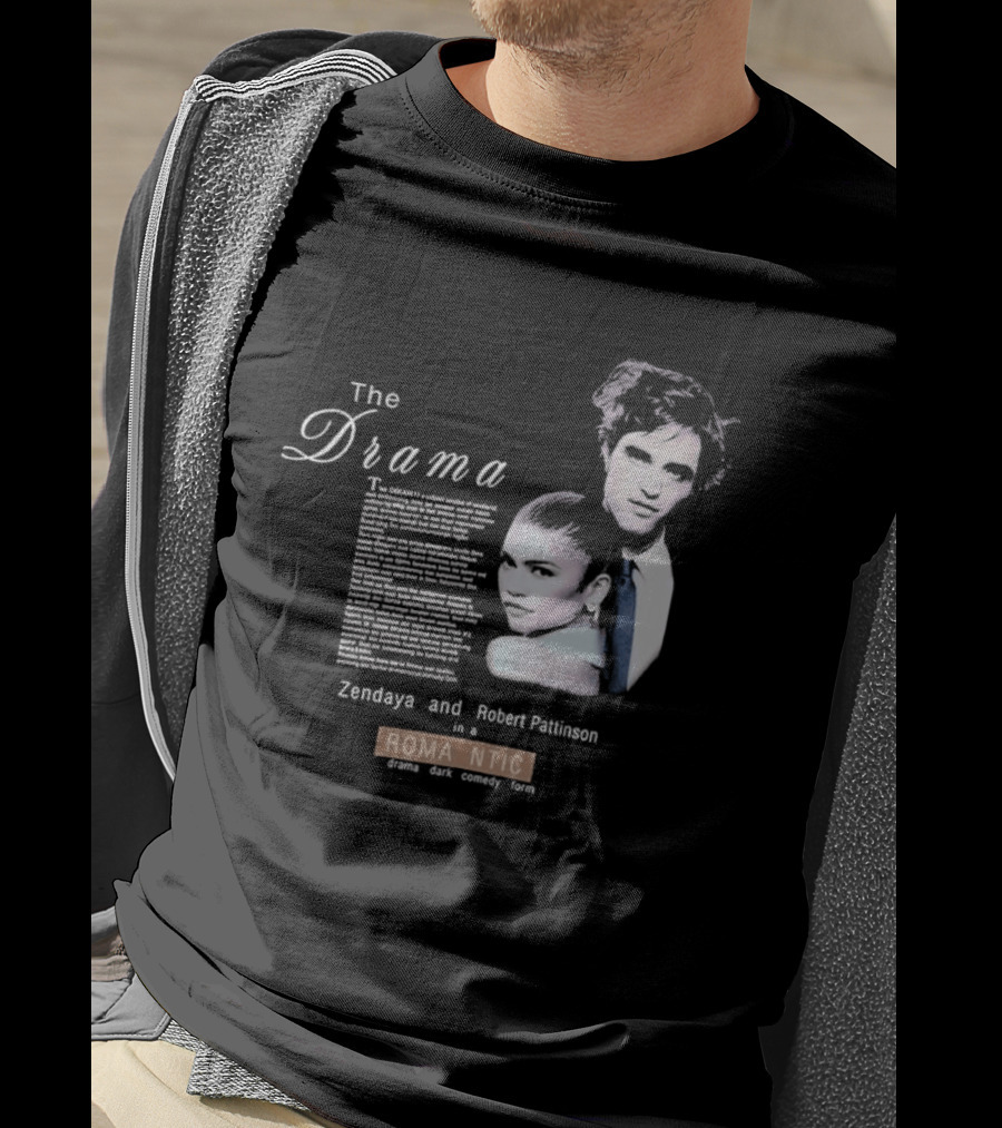 The Drama Zendaya And Robert Pattinson Romantic Fantasy 1980s T-Shirt