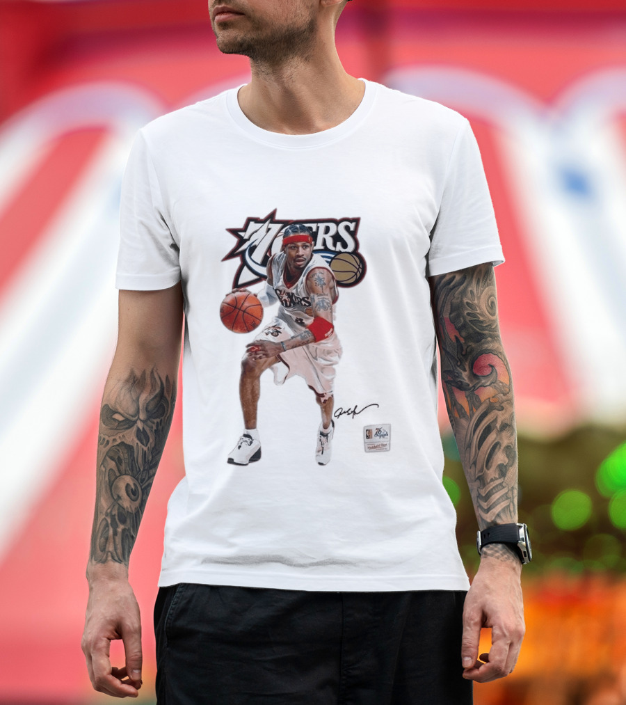 Allen Iverson Philadelphia 76ers Legendary Playmaker Basketball T-Shirt