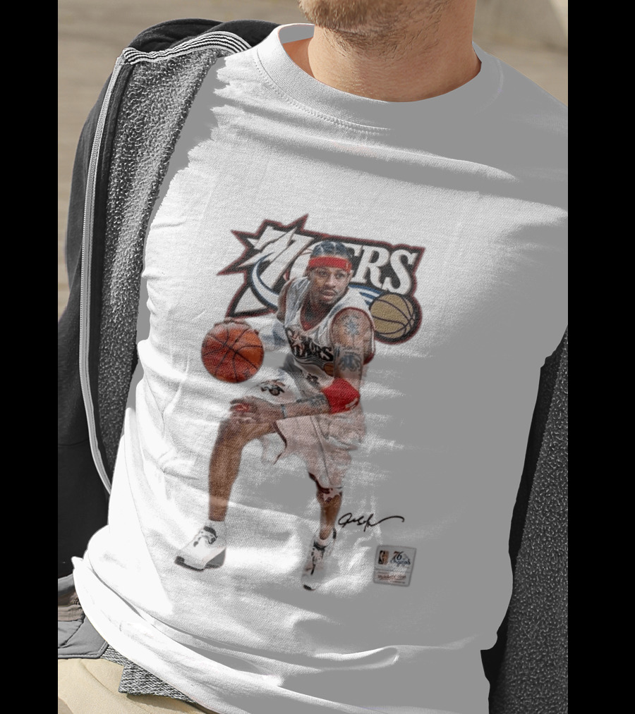Allen Iverson Philadelphia 76ers Legendary Playmaker Basketball T-Shirt