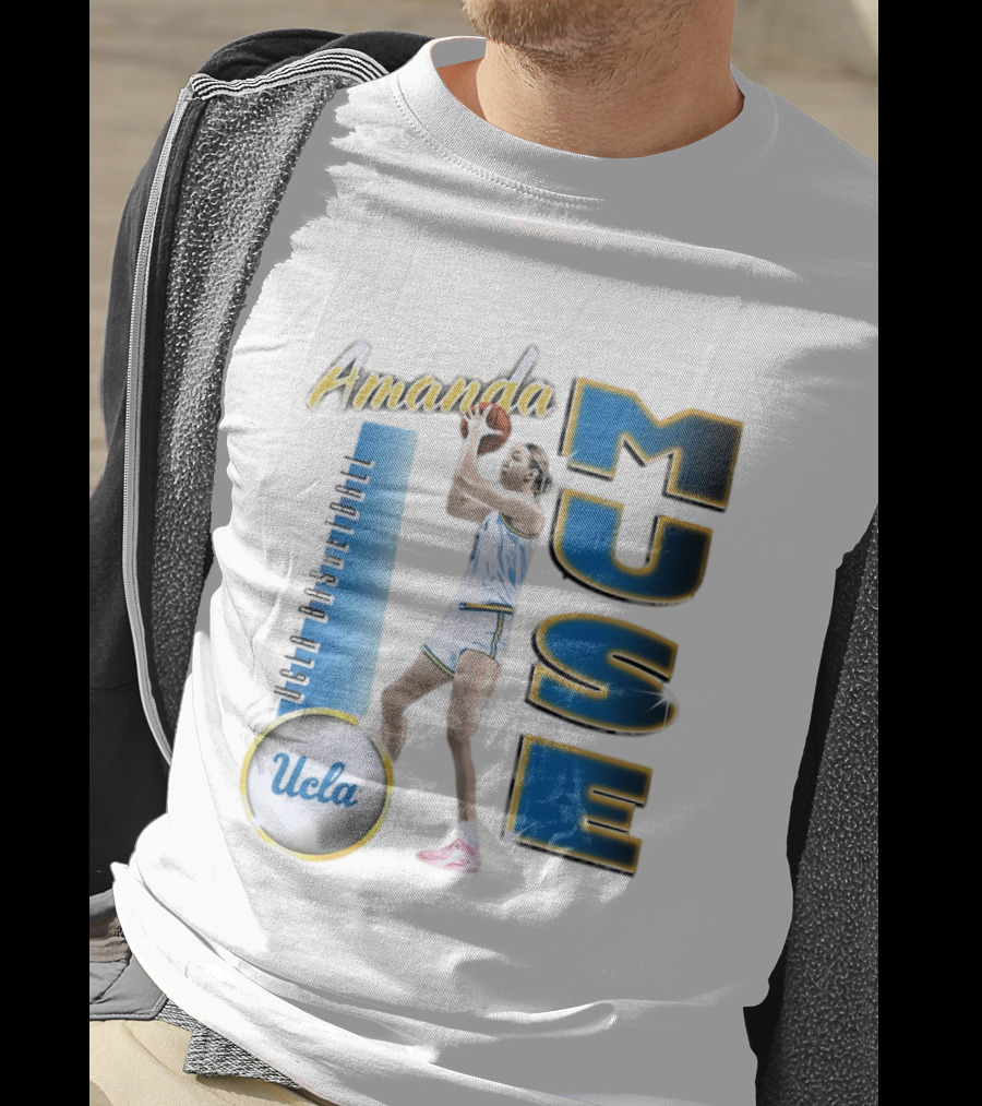 Amanda Muse UCLA Bruins Basketball Player Stylish Blue And Gold T-Shirt
