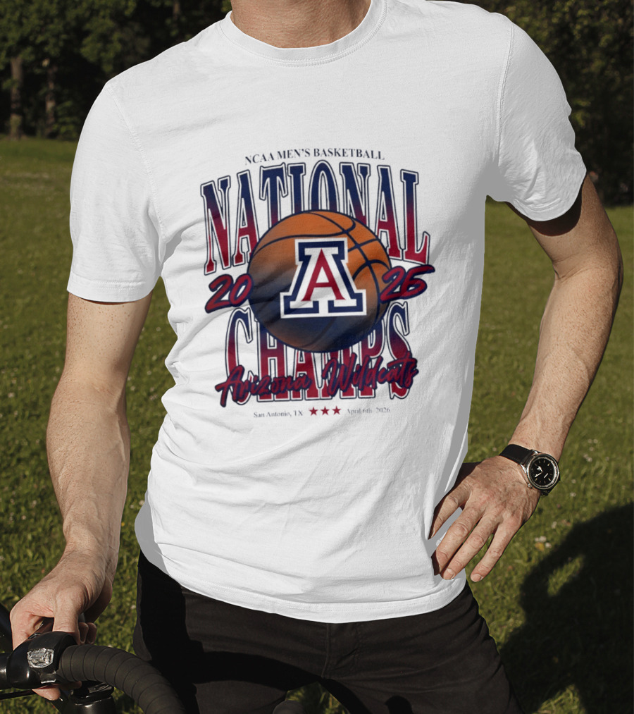 NCAA Men's Basketball Arizona Wildcats 2026 National Champs San Antonio Texas April 6th T-Shirt