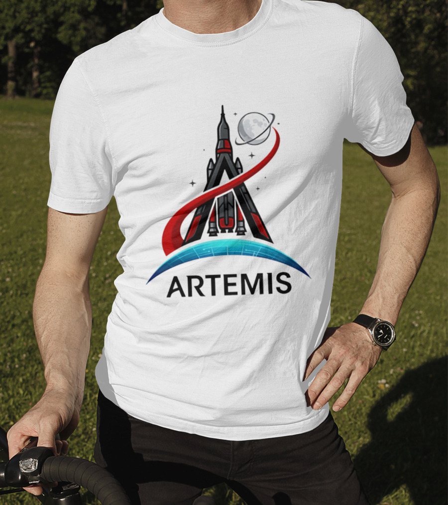 Artemis 2 Rocket Moon Mission Space Exploration T-Shirt