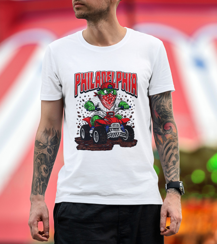 Philadelphia Phillies Born To Ride Phanatic ATV T-Shirt