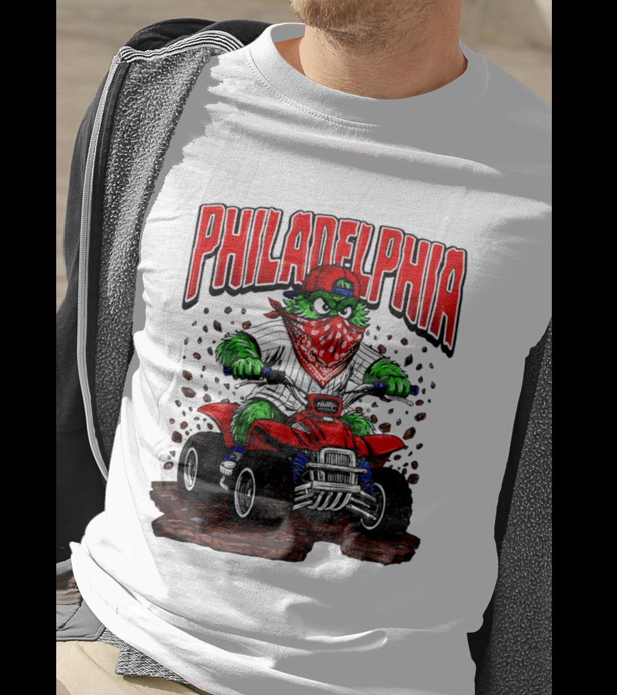 Philadelphia Phillies Born To Ride Phanatic ATV T-Shirt