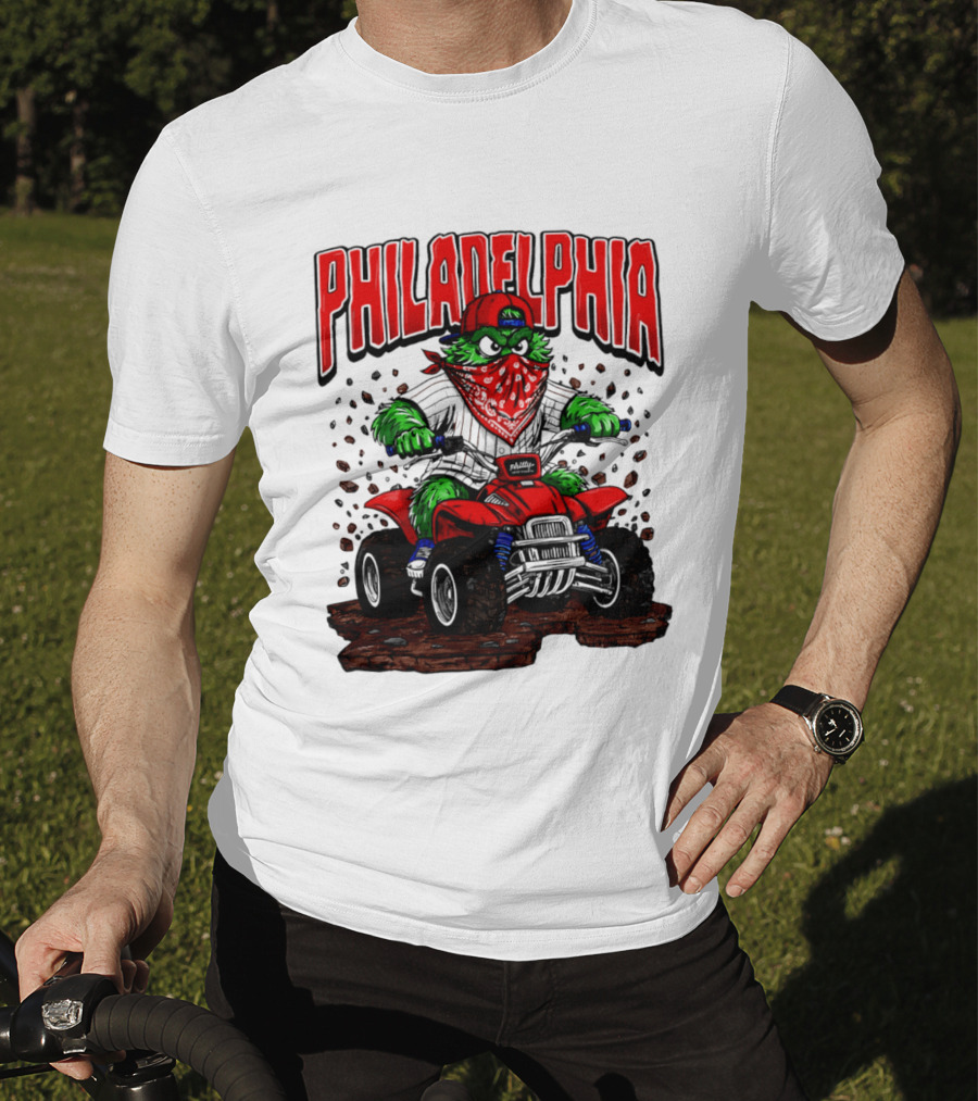 Philadelphia Phillies Born To Ride Phanatic ATV T-Shirt