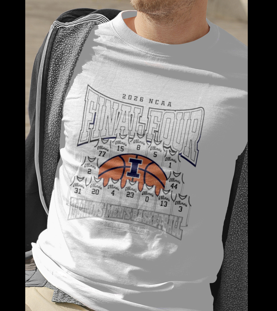 Illinois Fighting Illini 2026 NCAA Final Four Men's Basketball Madness T-Shirt