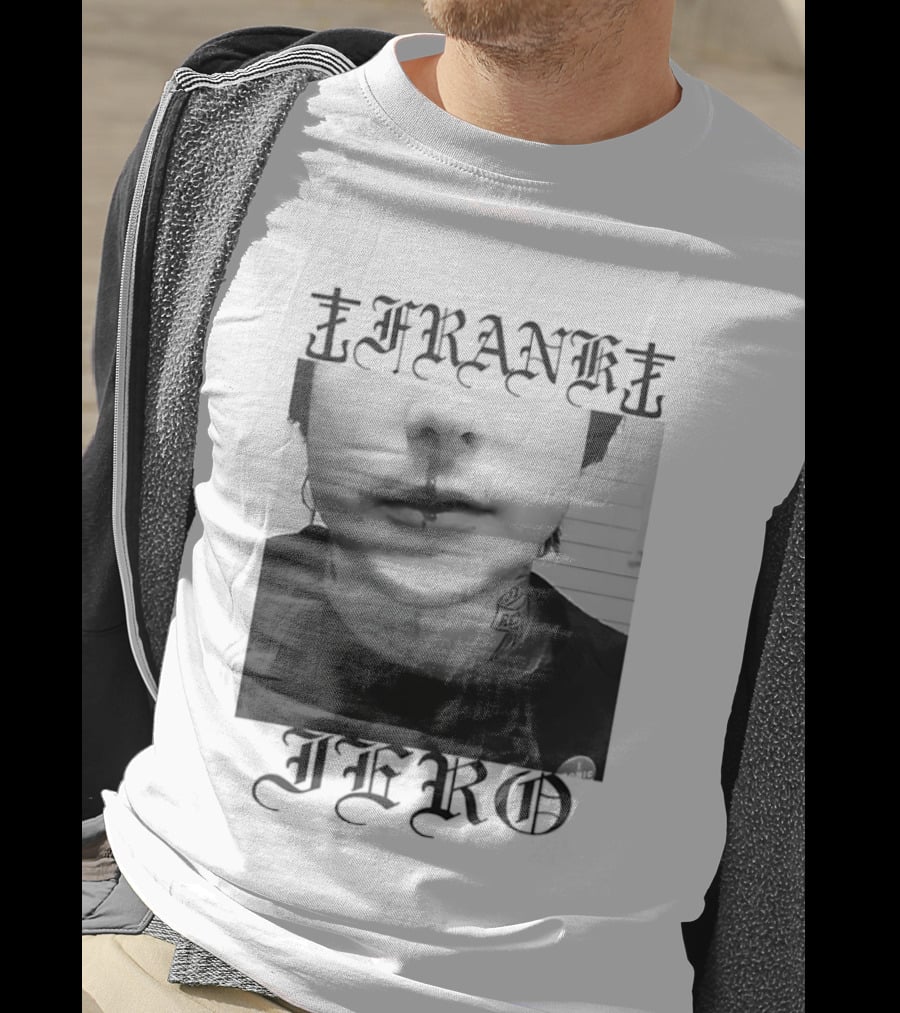 Frank Iero Nose Bleed Portrait Dark Gothic T-Shirt