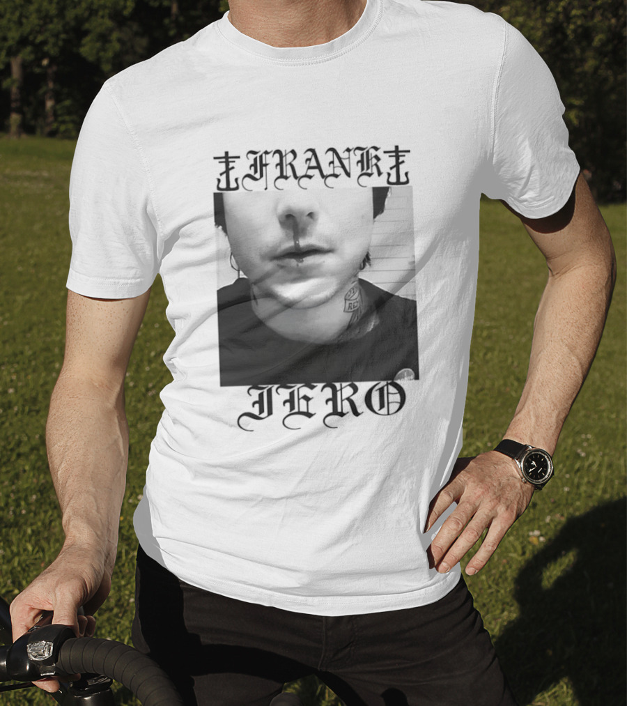 Frank Iero Nose Bleed Portrait Dark Gothic T-Shirt